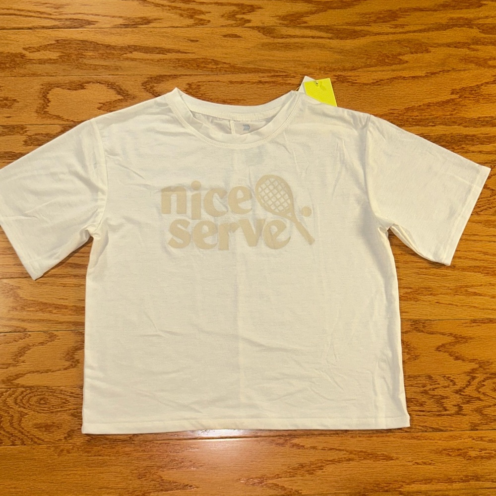 All in Motion Cream Short Sleeve Tee